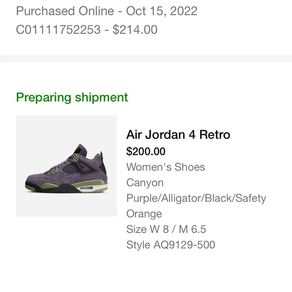 Jordan 4 Canyon Purple
